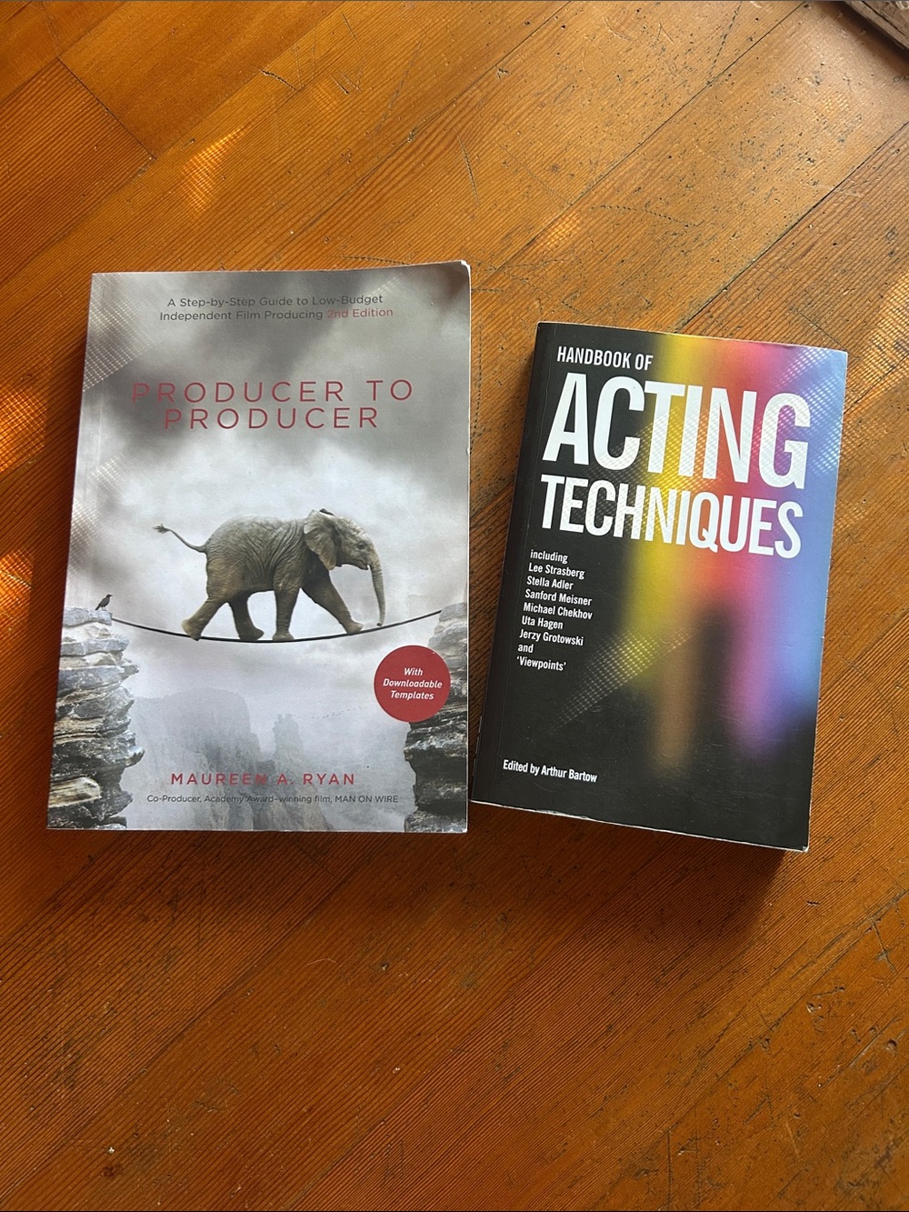 Bundle filmmaking books Handbook of Acting Techniques & Producer to Producer
